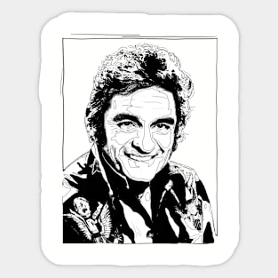 Johnny Cash Sticker